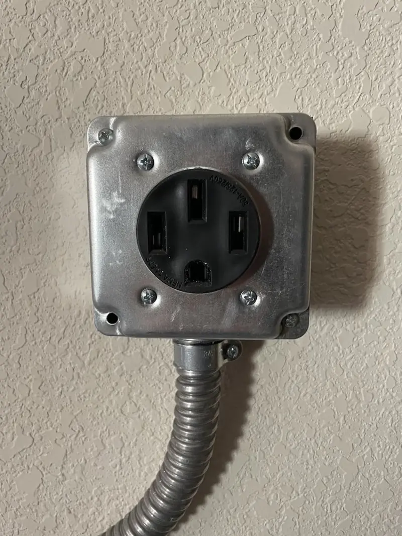 NEMA 14-50 outlet installed for Electrical Panel Upgrade in St. Rose